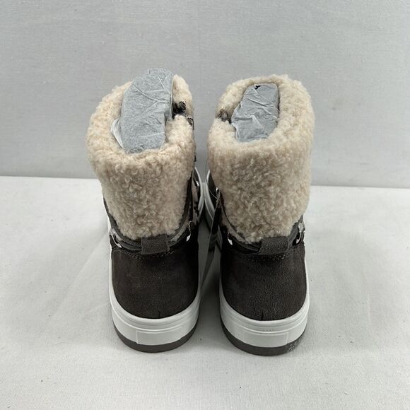 Aqua College Sachi Boots- Grey Suede/Faux Fur- Size 9 - NIB - Picture 3 of 7
